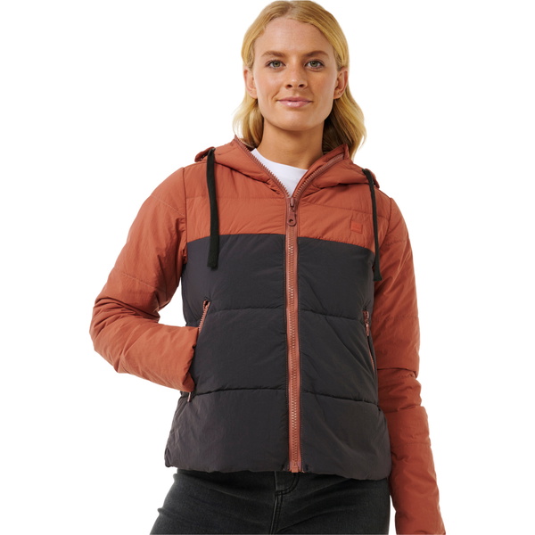 Rip Curl Womens Anti Series Contrast Jacket 02HWJA - Rust